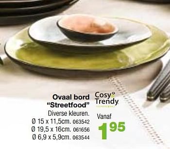 Promotions Ovaal bord streetfood - Cosy & Trendy - Valide de 06/03/2018 à 22/04/2018 chez Home & Co