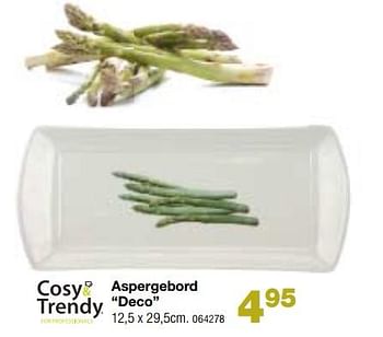 Promoties Cosy + trendy aspergebord deco - Cosy & Trendy - Geldig van 06/03/2018 tot 22/04/2018 bij Home & Co