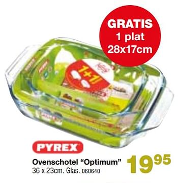 Promoties Pyrex ovenschotel optimum - Pyrex - Geldig van 06/03/2018 tot 22/04/2018 bij Home & Co
