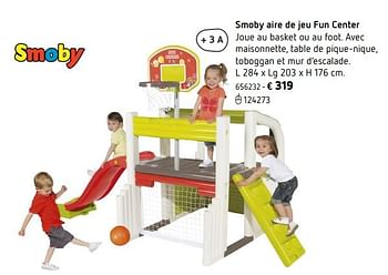 Promoties Smoby aire de jeu fun center - Smoby - Geldig van 05/03/2018 tot 31/08/2018 bij Dreamland