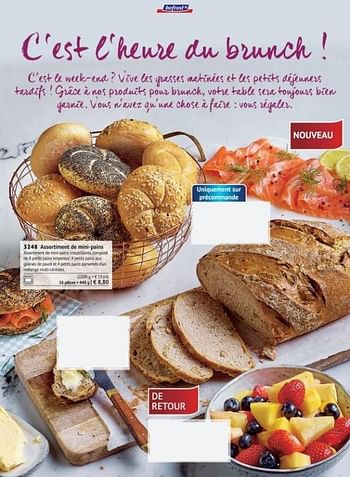 Promotions Assortiment de mini-pains - Produit maison - Bofrost - Valide de 01/03/2018 à 31/08/2018 chez Bofrost
