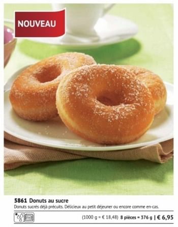 Promotions Donuts au sucre - Produit maison - Bofrost - Valide de 01/03/2018 à 31/08/2018 chez Bofrost