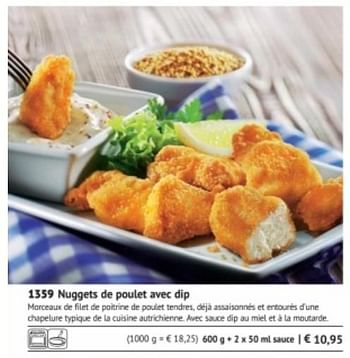 Promotions Nuggets de poulet avec dip - Produit maison - Bofrost - Valide de 01/03/2018 à 31/08/2018 chez Bofrost