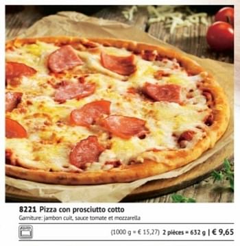 Promoties Pizza con prosciutto cotto - Huismerk - Bofrost - Geldig van 01/03/2018 tot 31/08/2018 bij Bofrost