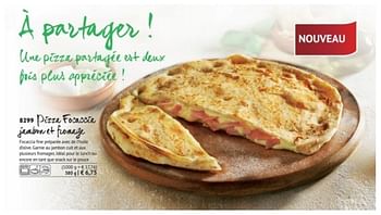 Promotions Pizza focaccia jambon et fromage - Produit maison - Bofrost - Valide de 01/03/2018 à 31/08/2018 chez Bofrost