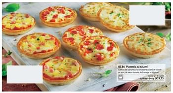 Promotions Pizzettis au salami - Produit maison - Bofrost - Valide de 01/03/2018 à 31/08/2018 chez Bofrost