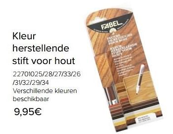 Promoties Fabel kleur herstellende stift voor hout - Fabel - Geldig van 06/03/2018 tot 31/03/2018 bij Euro Shop
