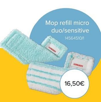 Promoties Leifheit mop refill micro duo-sensitive - Leifheit - Geldig van 06/03/2018 tot 31/03/2018 bij Euro Shop