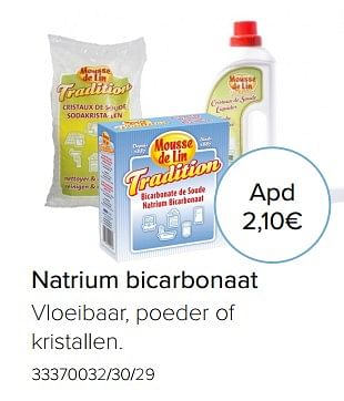 Promoties Mousse de lin natrium bicarbonaat - Mousse de Lin - Geldig van 06/03/2018 tot 31/03/2018 bij Euro Shop