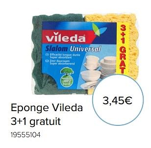 Promotions Eponge vileda 3+1 gratuit - Vileda - Valide de 06/03/2018 à 31/03/2018 chez Euro Shop