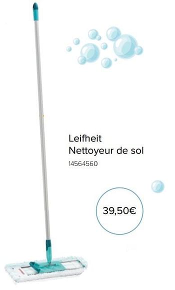Promoties Leifheit nettoyeur de sol - Leifheit - Geldig van 06/03/2018 tot 31/03/2018 bij Euro Shop