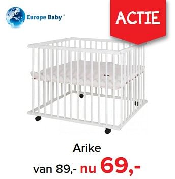 Promoties Europe baby arike - Europe baby - Geldig van 05/03/2018 tot 07/04/2018 bij Baby-Dump