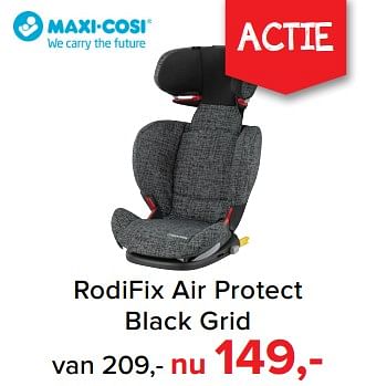 Promoties Maxi-cosi rodifix air protect black grid - Maxi-cosi - Geldig van 05/03/2018 tot 07/04/2018 bij Baby-Dump