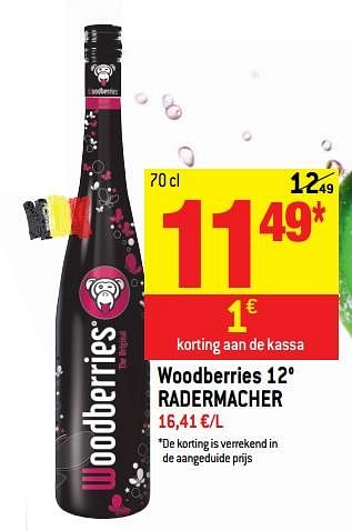 Promoties Woodberries 12° radermacher - Radermacher - Geldig van 14/03/2018 tot 20/03/2018 bij Match