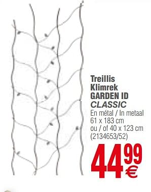 Promoties Treillis klimrek garden id classic - Huismerk - Cora - Geldig van 13/03/2018 tot 26/03/2018 bij Cora