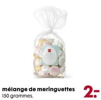 Promotions Mélange de meringuettes - Produit maison - Hema - Valide de 07/03/2018 à 20/03/2018 chez Hema
