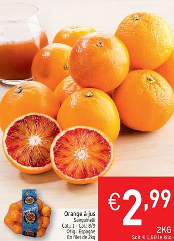 Promoties Orange a jus - Huismerk - Intermarche - Geldig van 13/03/2018 tot 18/03/2018 bij Intermarche