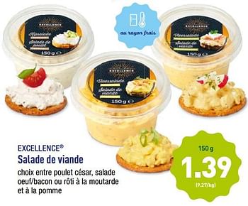 Promotions Salade de viande - Produit maison - Aldi - Valide de 12/03/2018 à 17/03/2018 chez Aldi