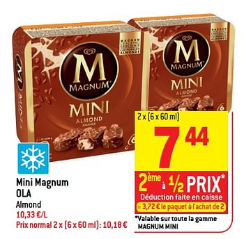 Promoties Mini magnum ola - Ola - Geldig van 14/03/2018 tot 20/03/2018 bij Match