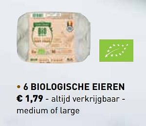 Promoties 6 biologische eieren - Huismerk - Lidl - Geldig van 01/03/2018 tot 31/03/2018 bij Lidl