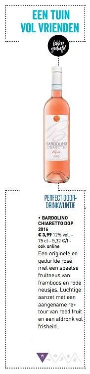 Promoties Bardolino chiaretto dop 2016 - Rosé wijnen - Geldig van 01/03/2018 tot 31/03/2018 bij Lidl