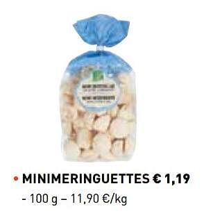 Promoties Minimeringuettes - Huismerk - Lidl - Geldig van 01/03/2018 tot 31/03/2018 bij Lidl