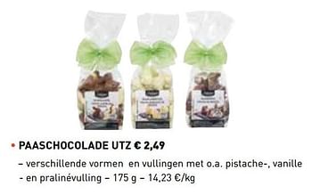Promoties Paaschocolade utz - Huismerk - Lidl - Geldig van 01/03/2018 tot 31/03/2018 bij Lidl
