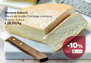 Promotions Bernard gaborit fleurs de brebis fromage crémeux - Bernard Gaborit - Valide de 07/03/2018 à 03/04/2018 chez Bioplanet