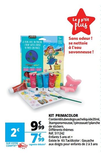 Promotions Kit primacolor - Produit Maison - Auchan Ronq - Valide de 14/03/2018 à 20/03/2018 chez Auchan Ronq