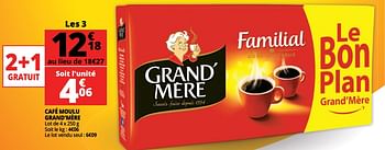 Promotions Café moulu grand`mère - Grand Mere - Valide de 14/03/2018 à 20/03/2018 chez Auchan Ronq