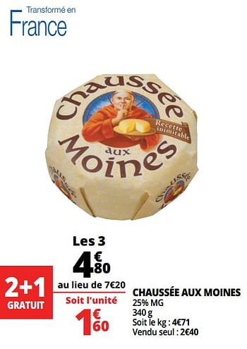 Promotions Chaussée aux moines - Produit Maison - Auchan Ronq - Valide de 14/03/2018 à 20/03/2018 chez Auchan Ronq