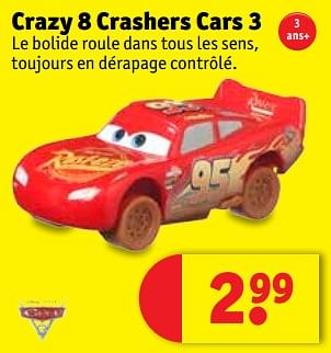 Promoties Crazy 8 crashers cars 3 - Cars - Geldig van 13/03/2018 tot 25/03/2018 bij Kruidvat