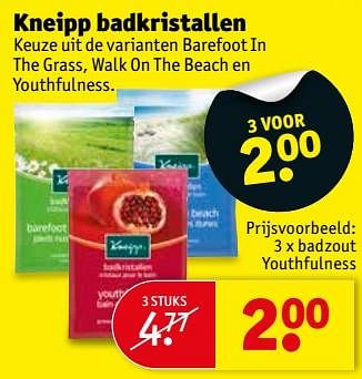 Promoties Badzout youthfulness - Kneipp - Geldig van 13/03/2018 tot 25/03/2018 bij Kruidvat