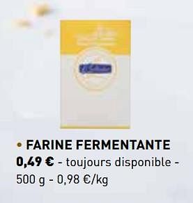 Promotions Farine fermentante - Belbake - Valide de 01/03/2018 à 31/03/2018 chez Lidl