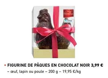 Promotions Figurine de pâques en chocolat noir - Produit maison - Lidl - Valide de 01/03/2018 à 31/03/2018 chez Lidl