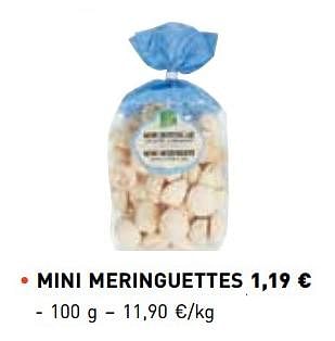 Promotions Mini meringuettes - Produit maison - Lidl - Valide de 01/03/2018 à 31/03/2018 chez Lidl