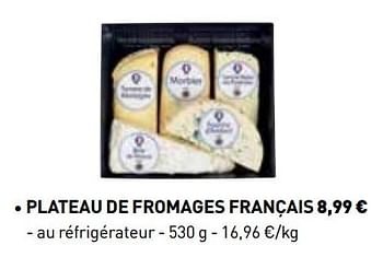 Promotions Plateau de fromages français - Produit maison - Lidl - Valide de 01/03/2018 à 31/03/2018 chez Lidl