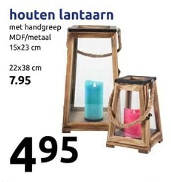 Promotions Houten lantaarn - Produit Maison - Action - Valide de 14/03/2018 à 20/03/2018 chez Action