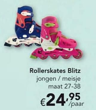 Promoties Rollerskates blitz jongen - meisje - Maple Leaf - Geldig van 07/03/2018 tot 14/04/2018 bij Happyland