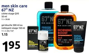 Promotions Men skin care 670 nz - 67 NZ - Valide de 14/03/2018 à 20/03/2018 chez Action