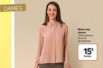 Promoties Bloes voor dames - Huismerk - Carrefour  - Geldig van 14/03/2018 tot 26/03/2018 bij Carrefour