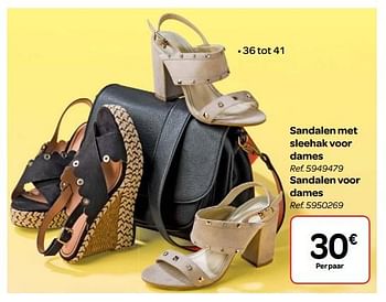 Promoties Sandalen voor dames - Huismerk - Carrefour  - Geldig van 14/03/2018 tot 26/03/2018 bij Carrefour
