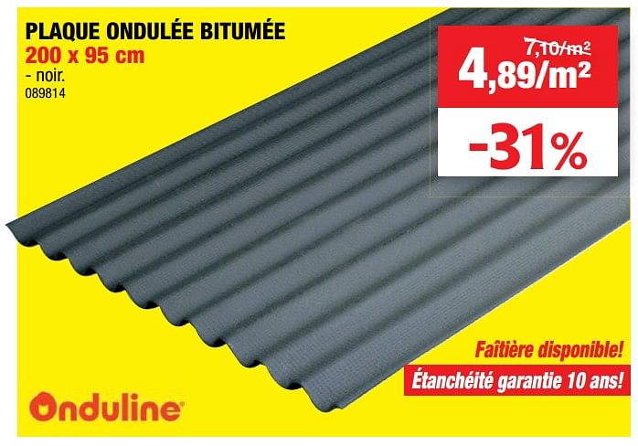 Onduline Plaque Ondulée Bitumée - En Promotion Chez Hubo