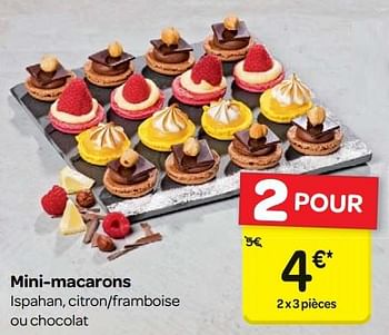 Promotions Mini-macarons - Produit maison - Carrefour  - Valide de 14/03/2018 à 19/03/2018 chez Carrefour