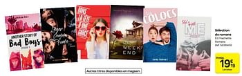 Promoties Sélection de romans - Huismerk - Carrefour  - Geldig van 14/03/2018 tot 26/03/2018 bij Carrefour