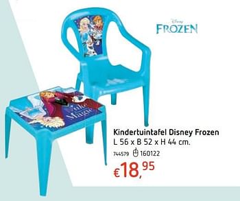 Promotions Kindertuintafel disney frozen - Disney - Valide de 15/03/2018 à 31/03/2018 chez Dreamland