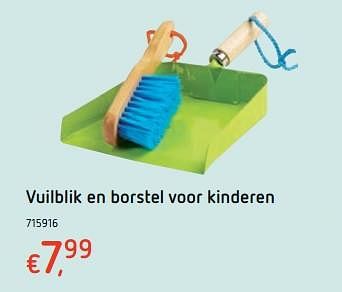 Promoties Vuilblik en borstel voor kinderen - Huismerk - Dreamland - Geldig van 15/03/2018 tot 31/03/2018 bij Dreamland