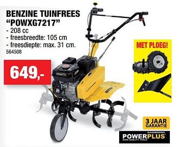Promotions Powerplus benzine tuinfrees powxg7217 - Powerplus - Valide de 14/03/2018 à 25/03/2018 chez Hubo