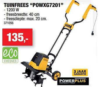 Promoties Powerplus tuinfrees powxg7201 - Powerplus - Geldig van 14/03/2018 tot 25/03/2018 bij Hubo