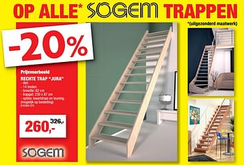 Promoties Rechte trap jura sogem - Sogem - Geldig van 14/03/2018 tot 25/03/2018 bij Hubo